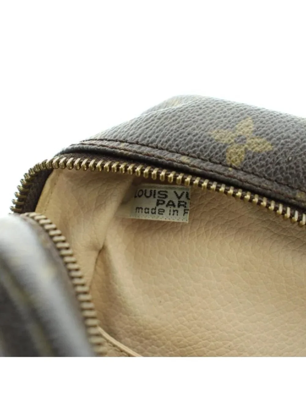 Louis Vuitton Monogram Trousse Toilet 28 Vintage Pouch Case Logo Brown MQ OH
